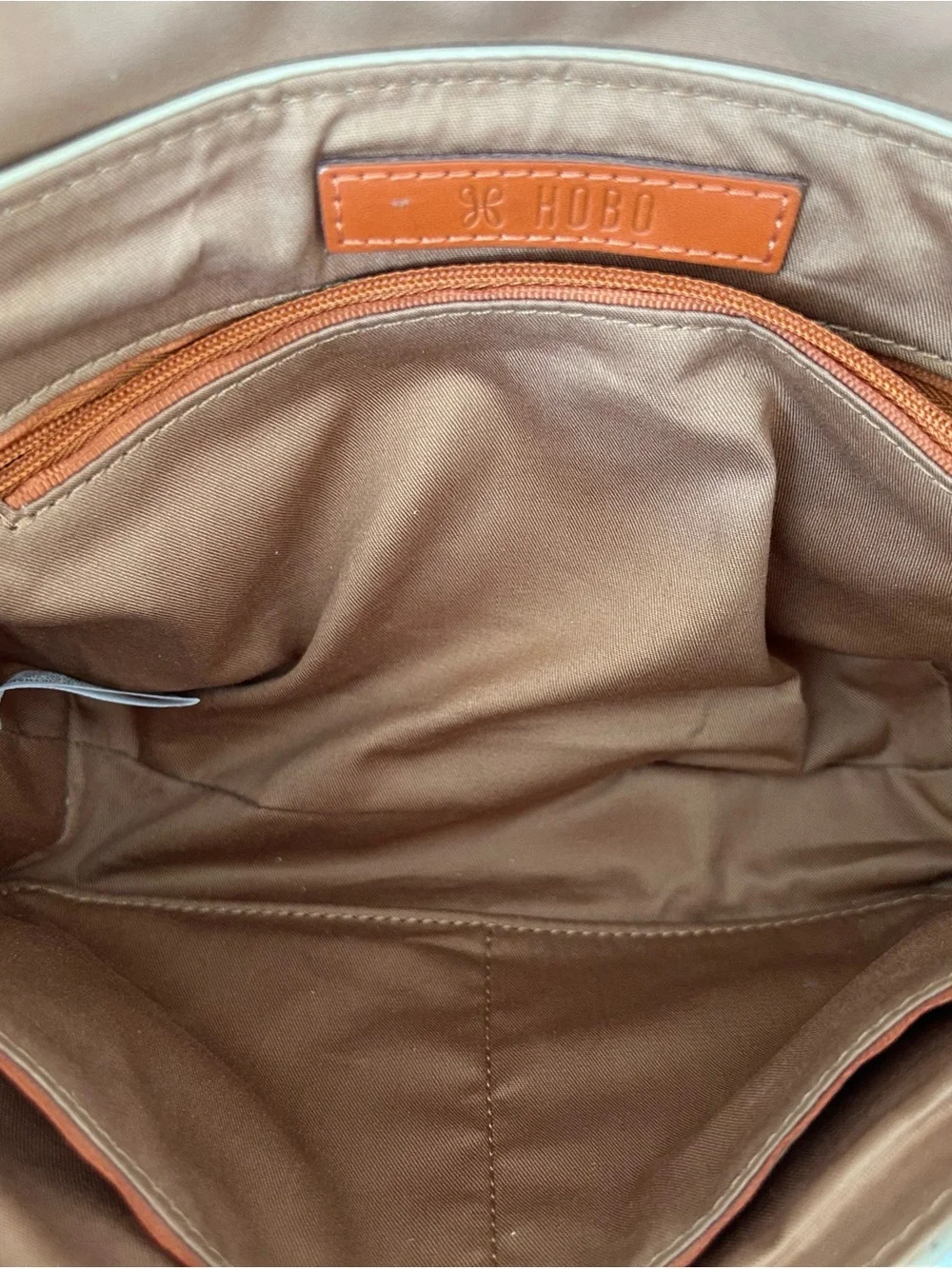 Hobo Crossbody Parchment Beige Genuine Leather Bag $258 MSRP